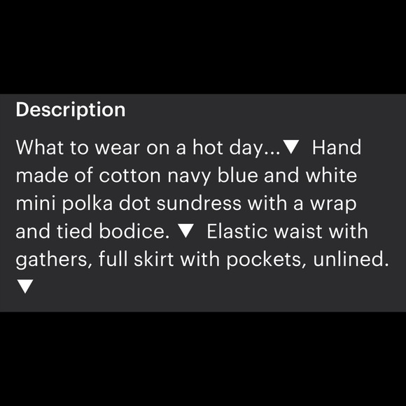 Strapless cotton handmade blue white polkadot dress - Picture 9 of 10